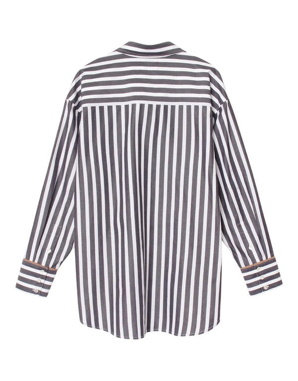 Xirena Gillian Shirt Ink Stripe