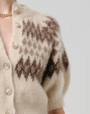 Citizens of Humanity Molly Puff Sleeve Cardigan In Fairisle