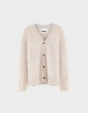 Bellerose DATURA ANGORA-BLEND CARDIGAN light grey