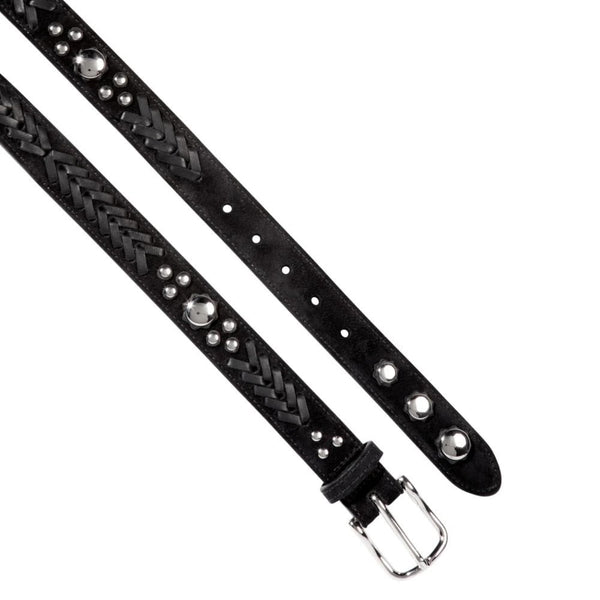 Jerome Dreyfuss Black Studded Belt