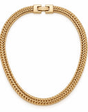 Talis Chains Braided Mesh Choker- Gold