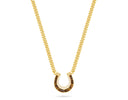Talis Chains Horseshoe Pendant Necklace - Tiger’s Eye