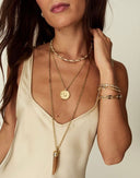 Talis Chains Tusk Pendant Necklace- Smokey Quartz
