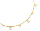 Talis Chains Adjustable CZ Drop Necklace- Gold