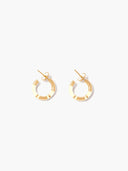 Aurelie Bidermann Positano Ivory Mini Hoops