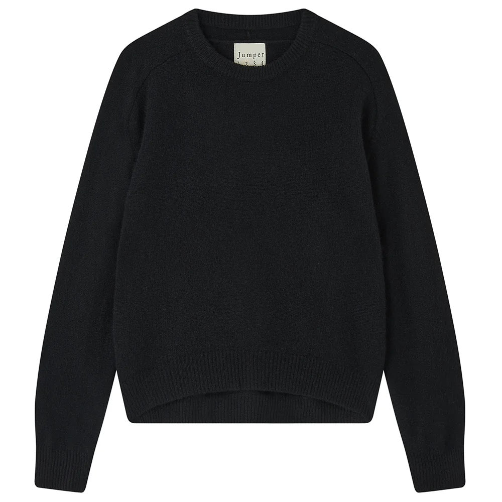 Jumper 1234 Oversized Crew Black