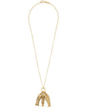 ISABEL MARANT Women's Metallic River Fish Pendant Necklace