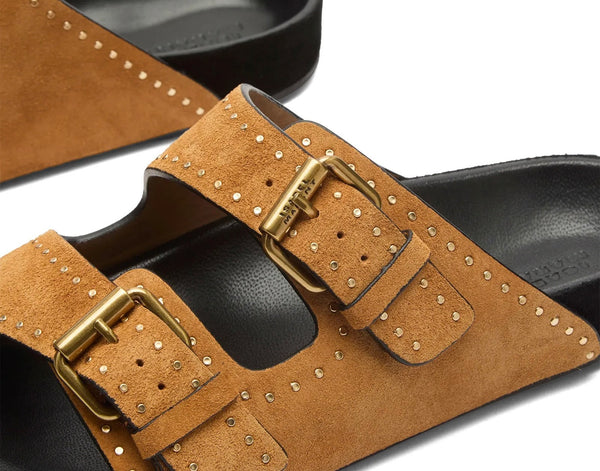 Isabel Marant Lenny Chestnut Sandals