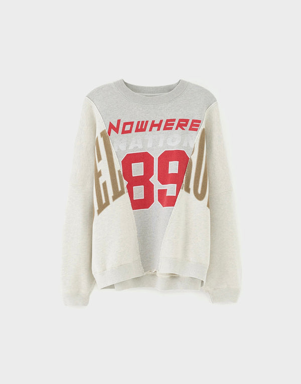 Bellerose Flipa Graphic Oversized Sweatshirt