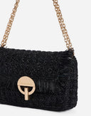 Vanessa Bruno Medium Raffia Moon Bag