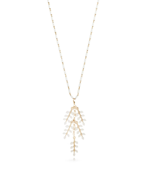 Isabel Marant Leaf Pendant Necklace