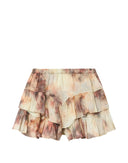 Isabel Marant Jocadia Ruffle  Beige Shorts