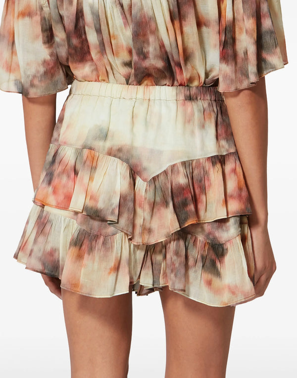 Isabel Marant Jocadia Ruffle  Beige Shorts