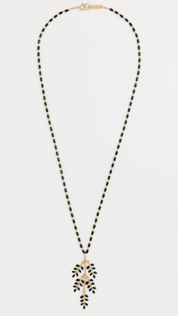 Isabel Marant Leaf Necklace Black