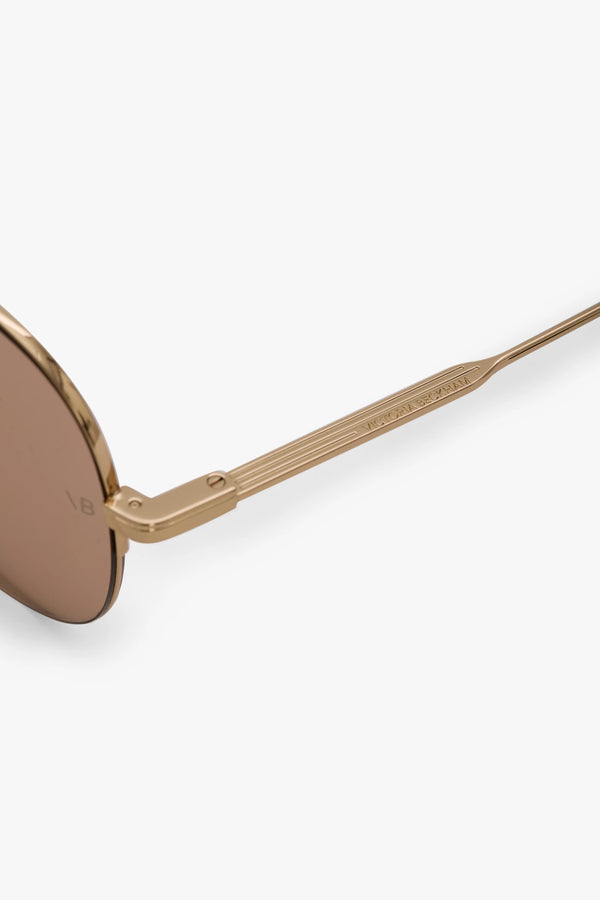Victora Beckham Pilot Glasses Gold