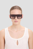 Victoria Beckham Oversized Flat Top Frame  Burgundy