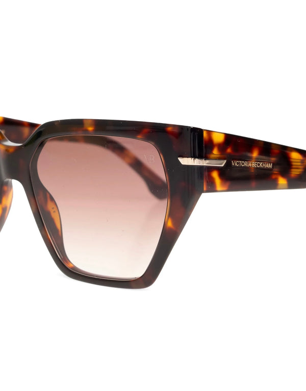 Victoria Beckham Acetate Sunglasses in Tortoise Shell