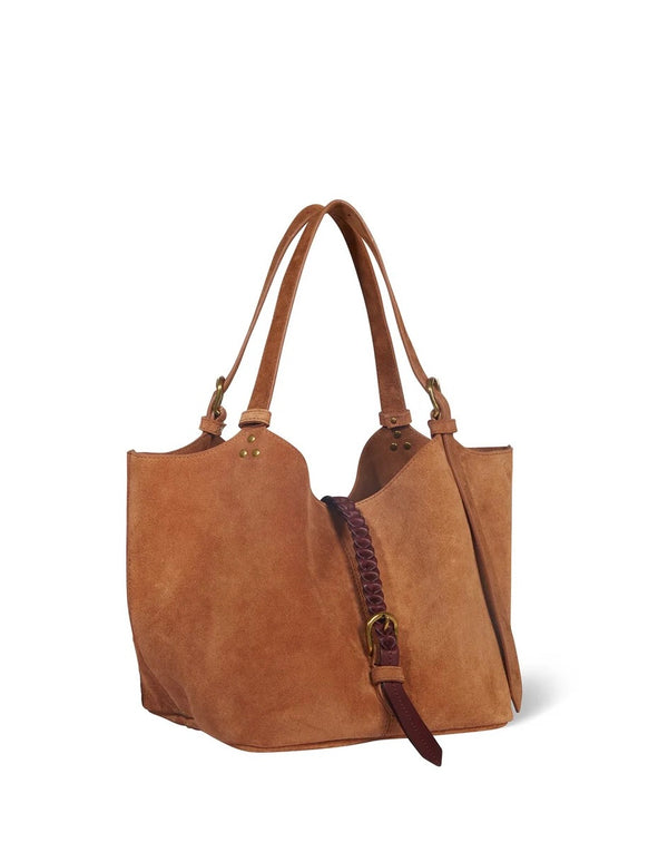 Jérôme Dreyfuss Joseph S Tote bag Caramel Split Suede