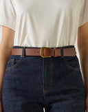 Soeur Cafe Belt - Brown Leather