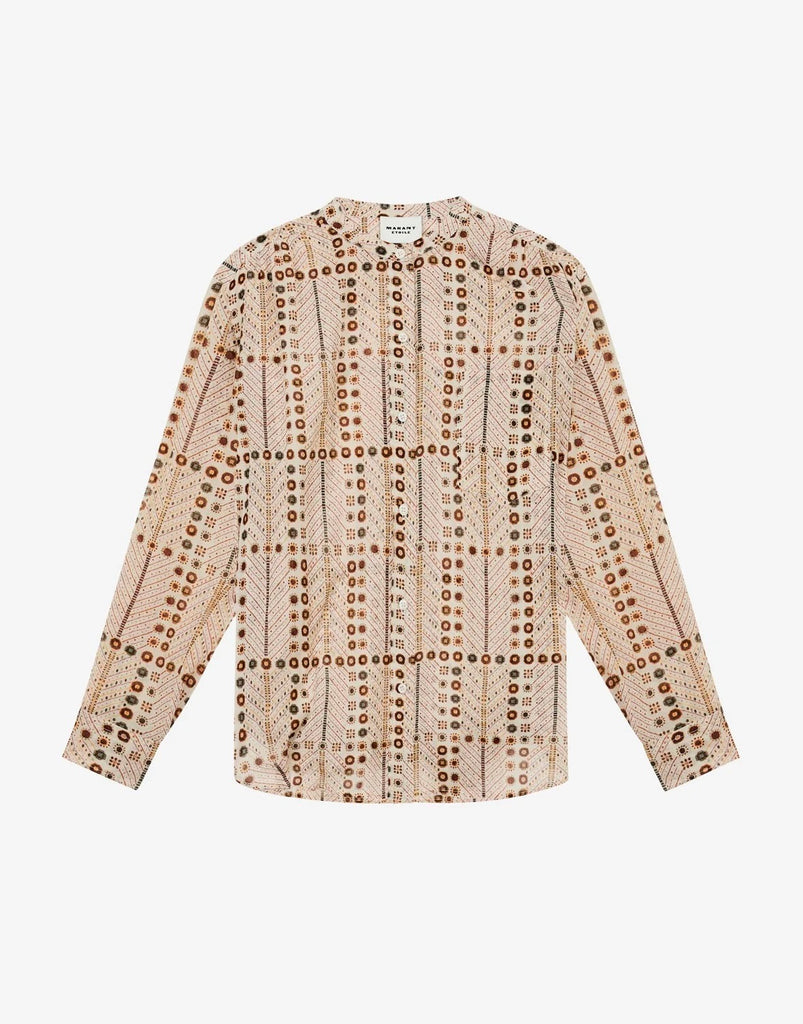 Isabel Marant Mexica Ecru Print Blouse