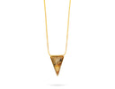 Talis Chains Triangle Bamboo Agate Necklace