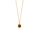Talis Chains Medallion Pendant Necklace in Tiger's Eye