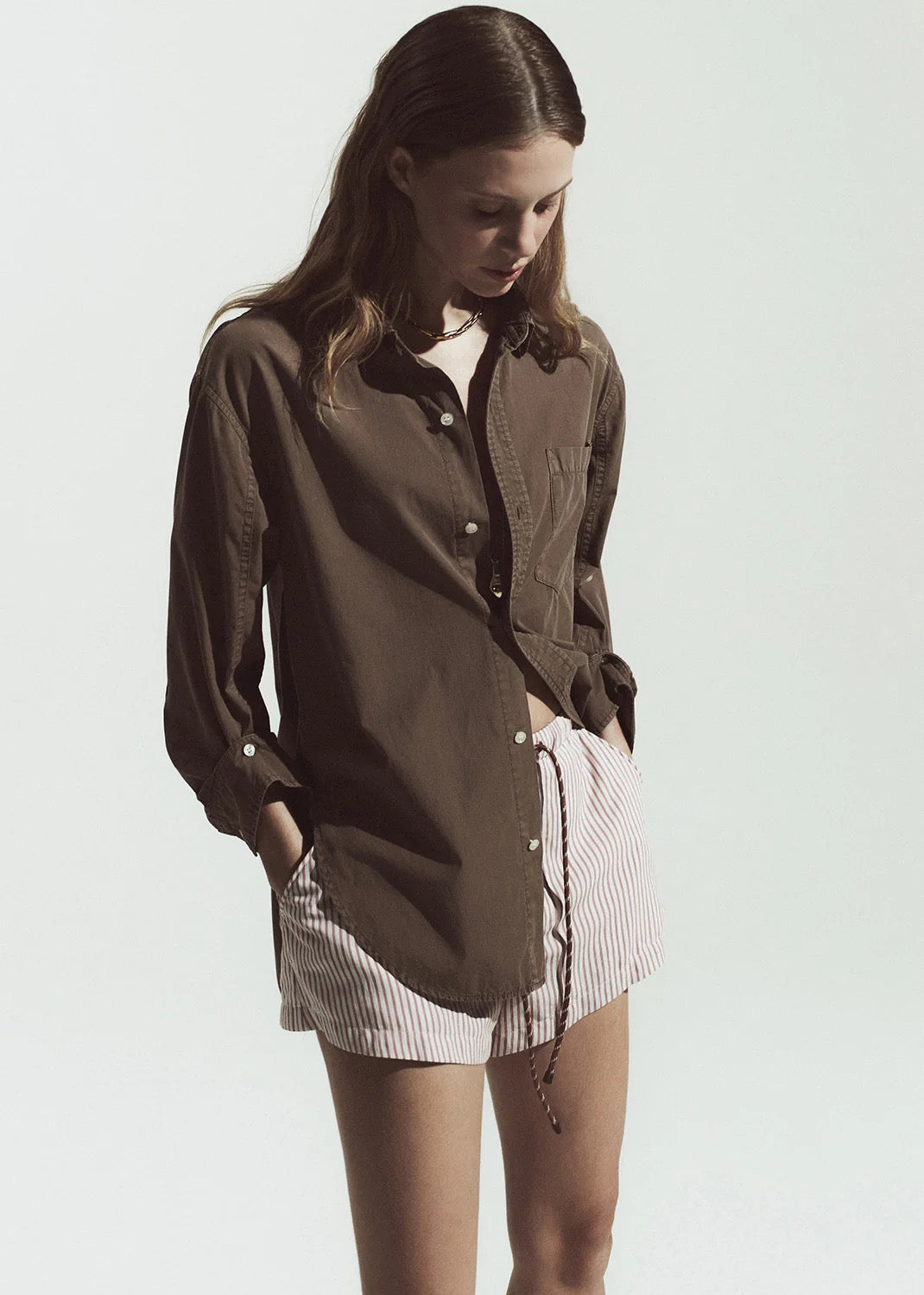 Citizens Of Humanity Kayla Shirt Cocoa – Neilson Boutique