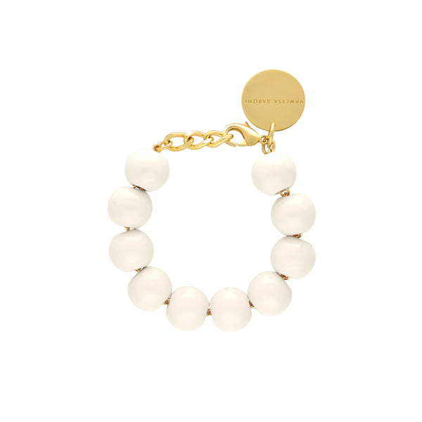 Vanessa Baroni Beads Bracelet Off White