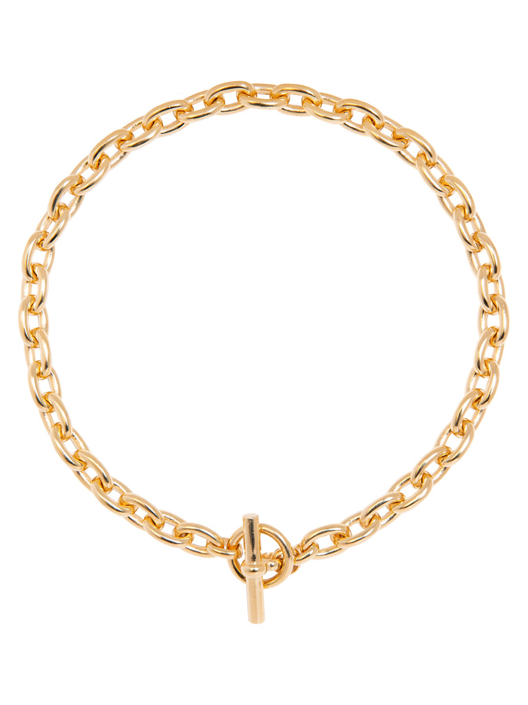 Tilly Sveaas Gold Oval Chain Necklace
