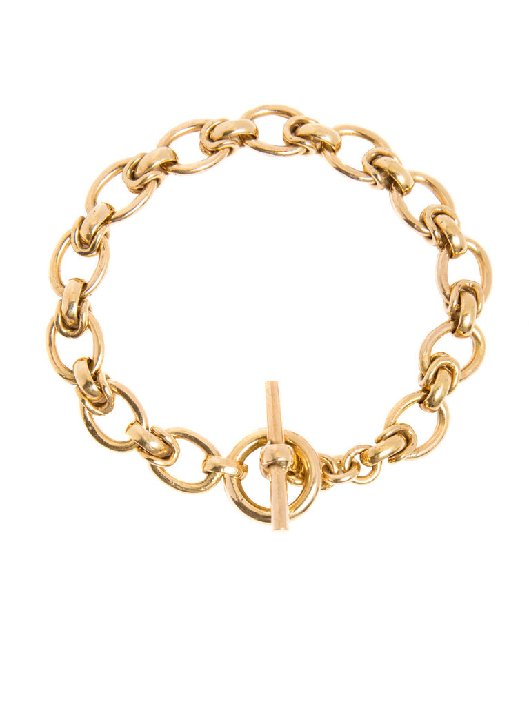 tilly sveaas small gold interlock bracelet